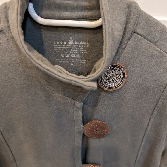 Neon Buddha Button Jacket - Picture 4 of 8